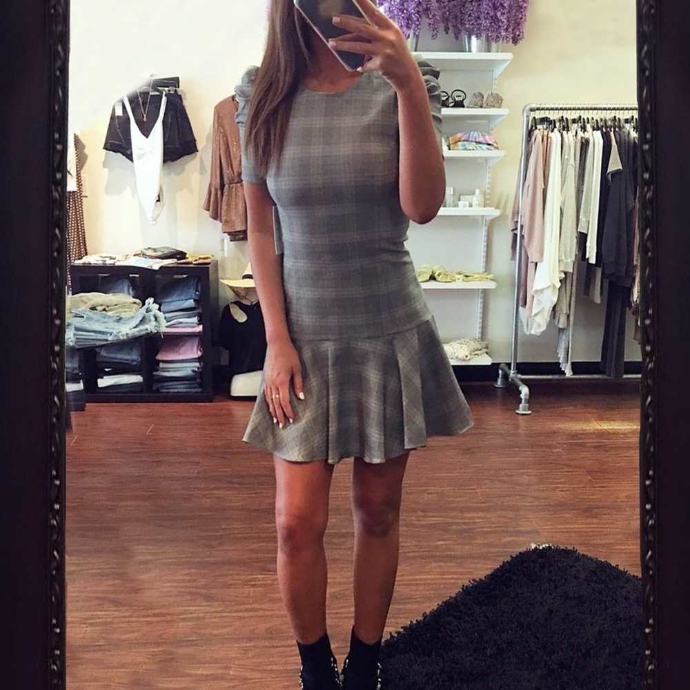 Amanda uprichard Bekah Dress in Glen Plaid